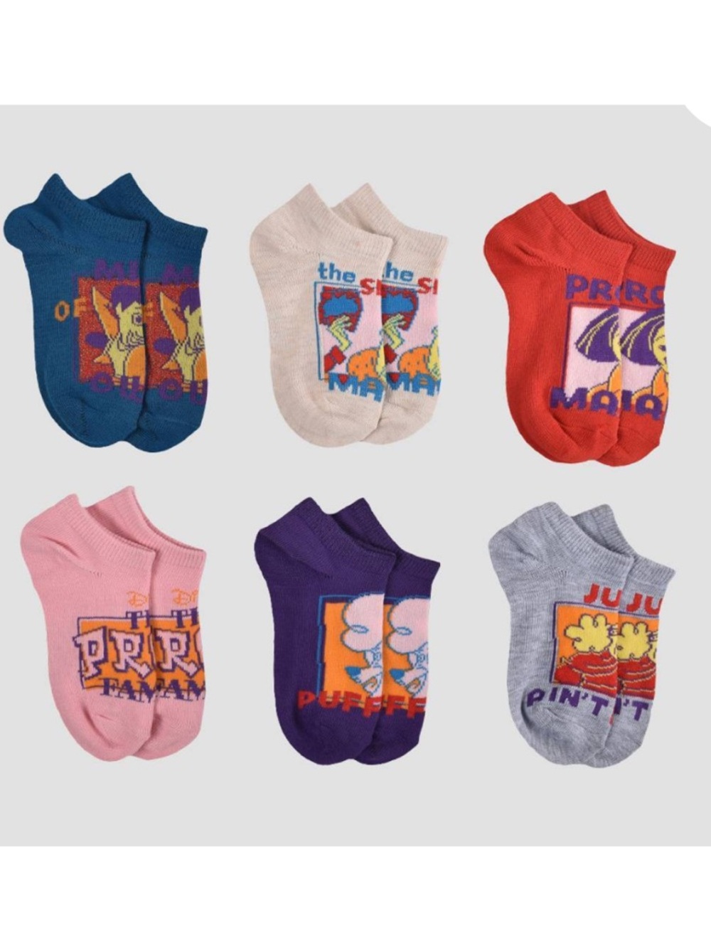 ⭐️ Disney Proud Family No-Show Socks Size M/L